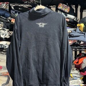 Vintage 80s-90s Jimmy Z Surfing Black Longlseeve Shirt Size Large